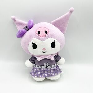 Sanrio Kuromi Gothic Dress Lolita Purple 10.5" Plush Hello Kitty & Friends 2024